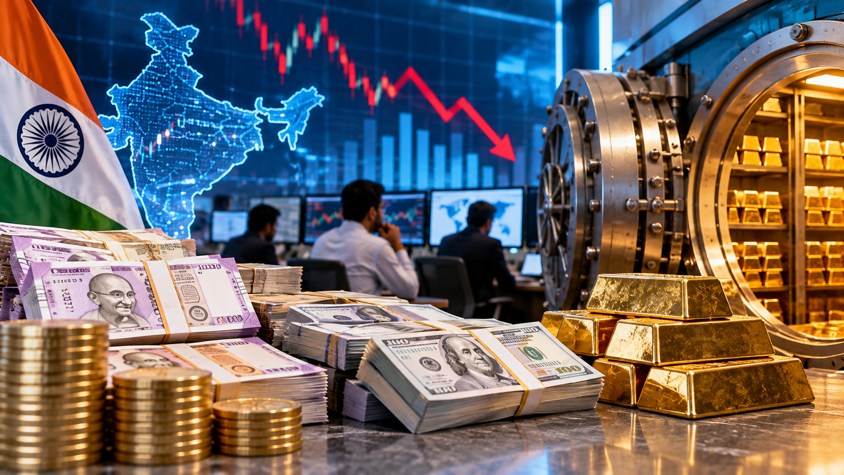 India’s Forex Reserves Fall $8.58 Billion to $726.03 Billion