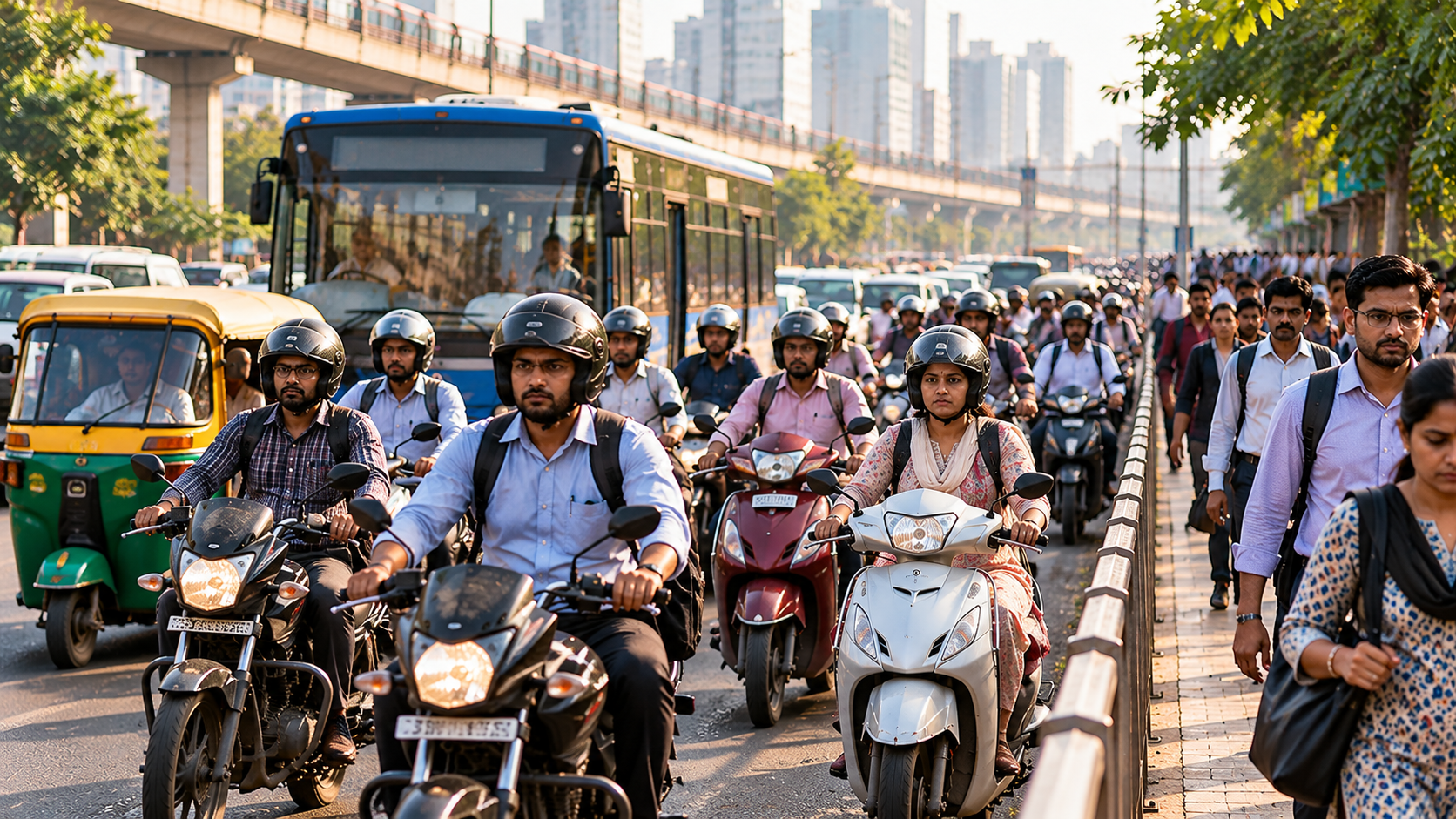 Two-Wheelers Remain Key Commute Choice