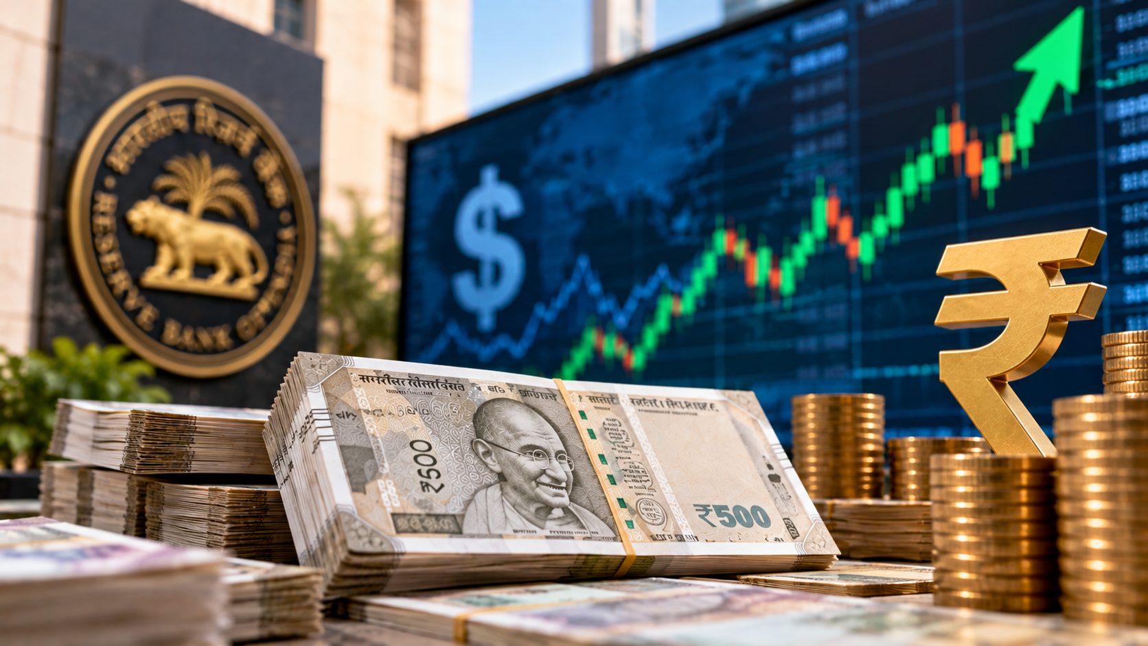 Rupee Hits One-Month High as RBI Steps Up Forex Market Support