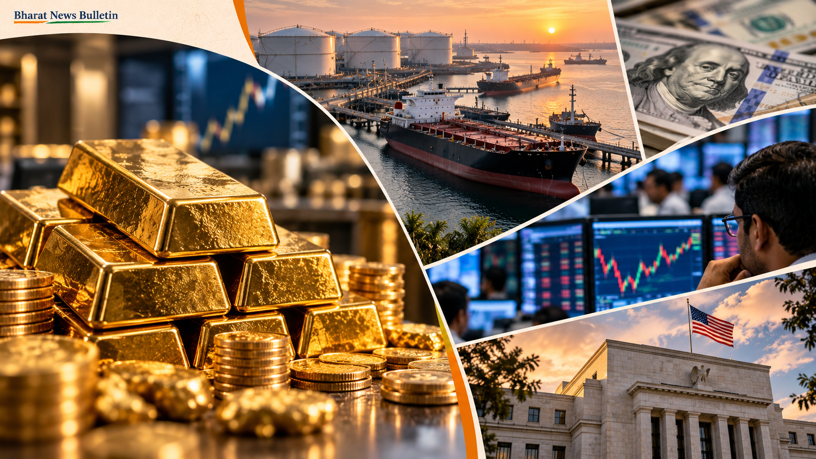 Gold Prices Rise as Oil Weakens