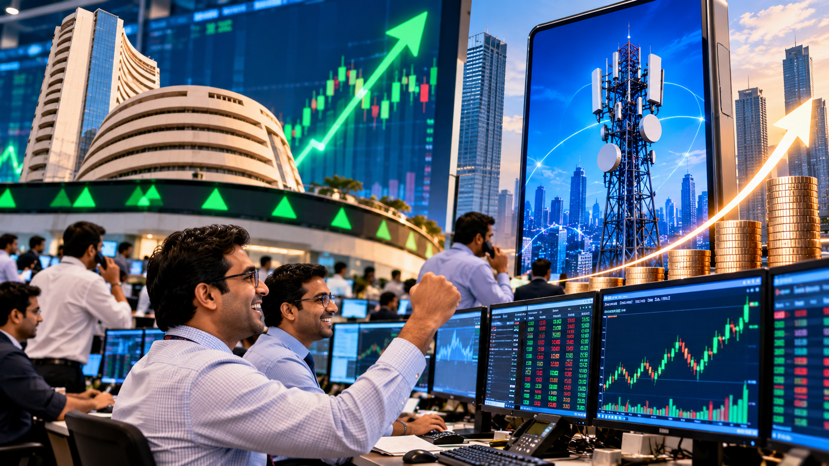 Indian Markets Rise as IT Stocks, Reliance Gain With Jio IPO in Focus