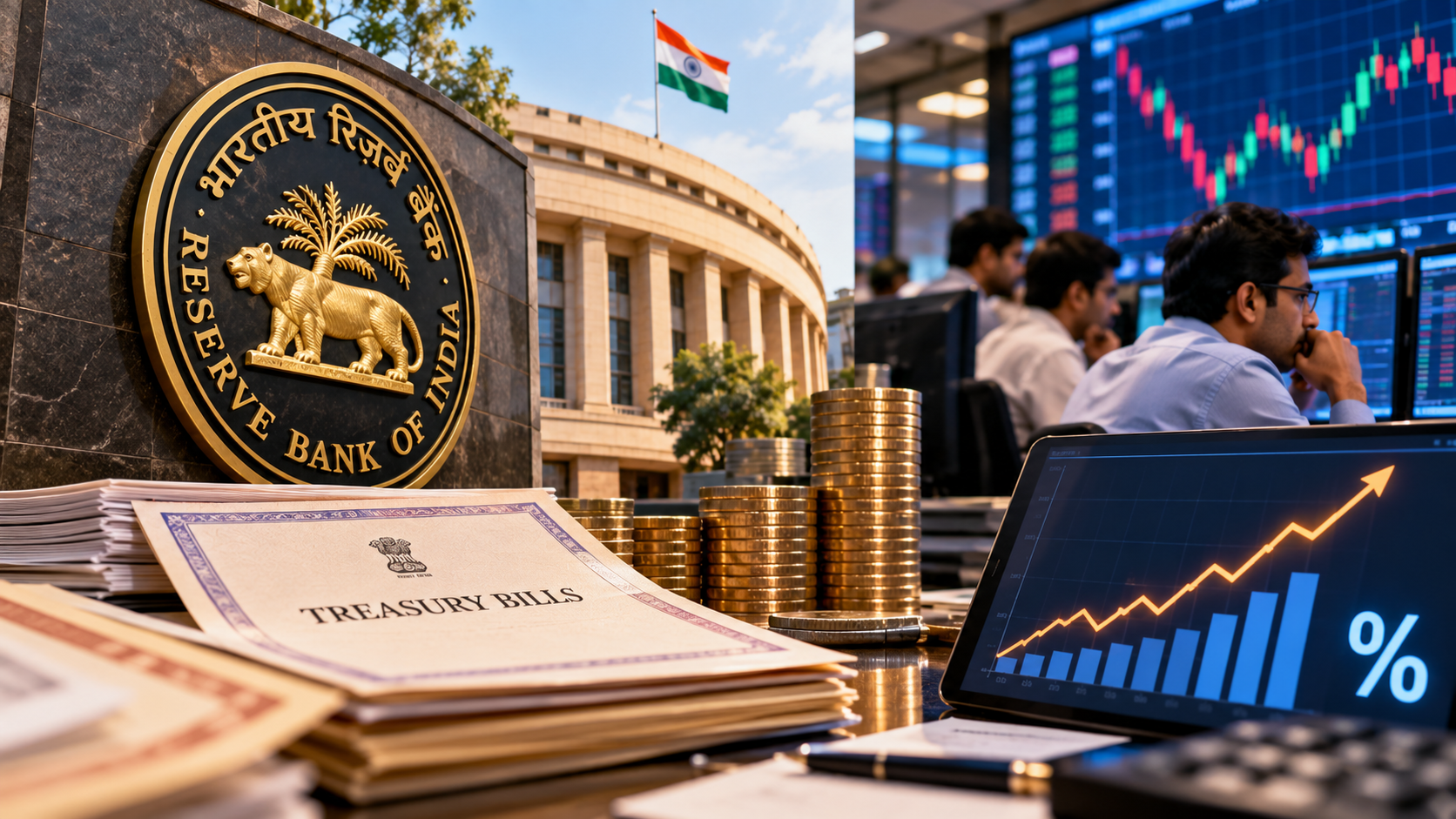 RBI Rejects All T-Bill Bids as Investors Demand Higher Yields