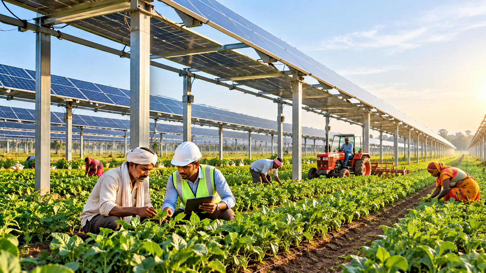 Government Plans Agrivoltaics Policy to Boost Farmers’ Income