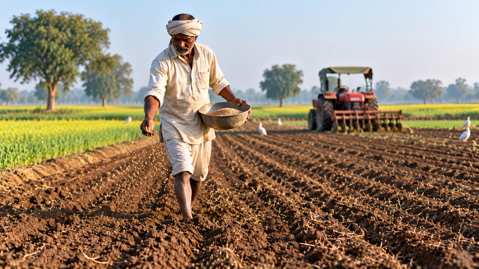 Rabi Sowing Begins at a Slow Pace