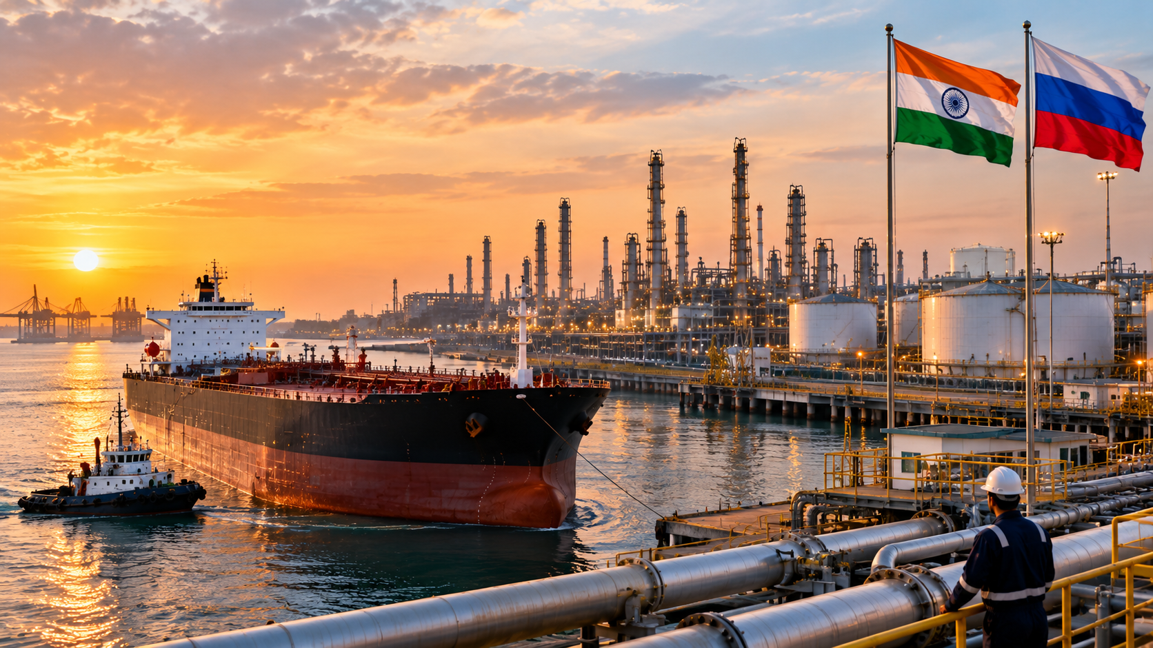 India Likely to Keep Russian Crude Imports Near Current Levels After US Waiver