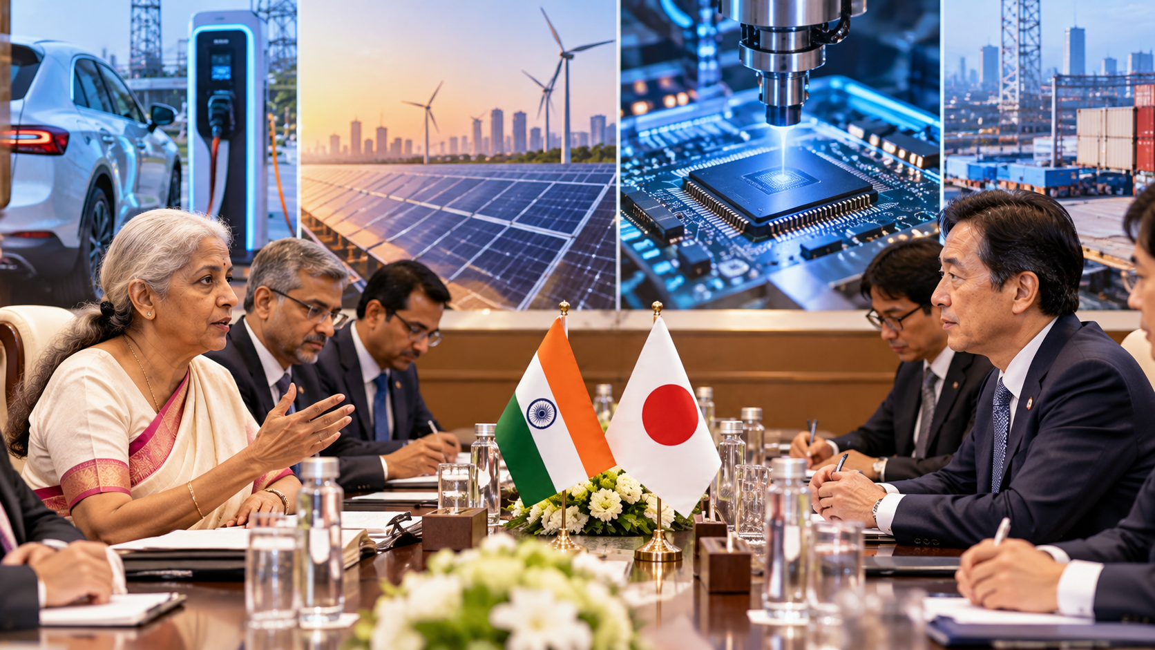 FM Sitharaman Meets JBIC Governor, Discusses Clean Energy and Semiconductor Cooperation