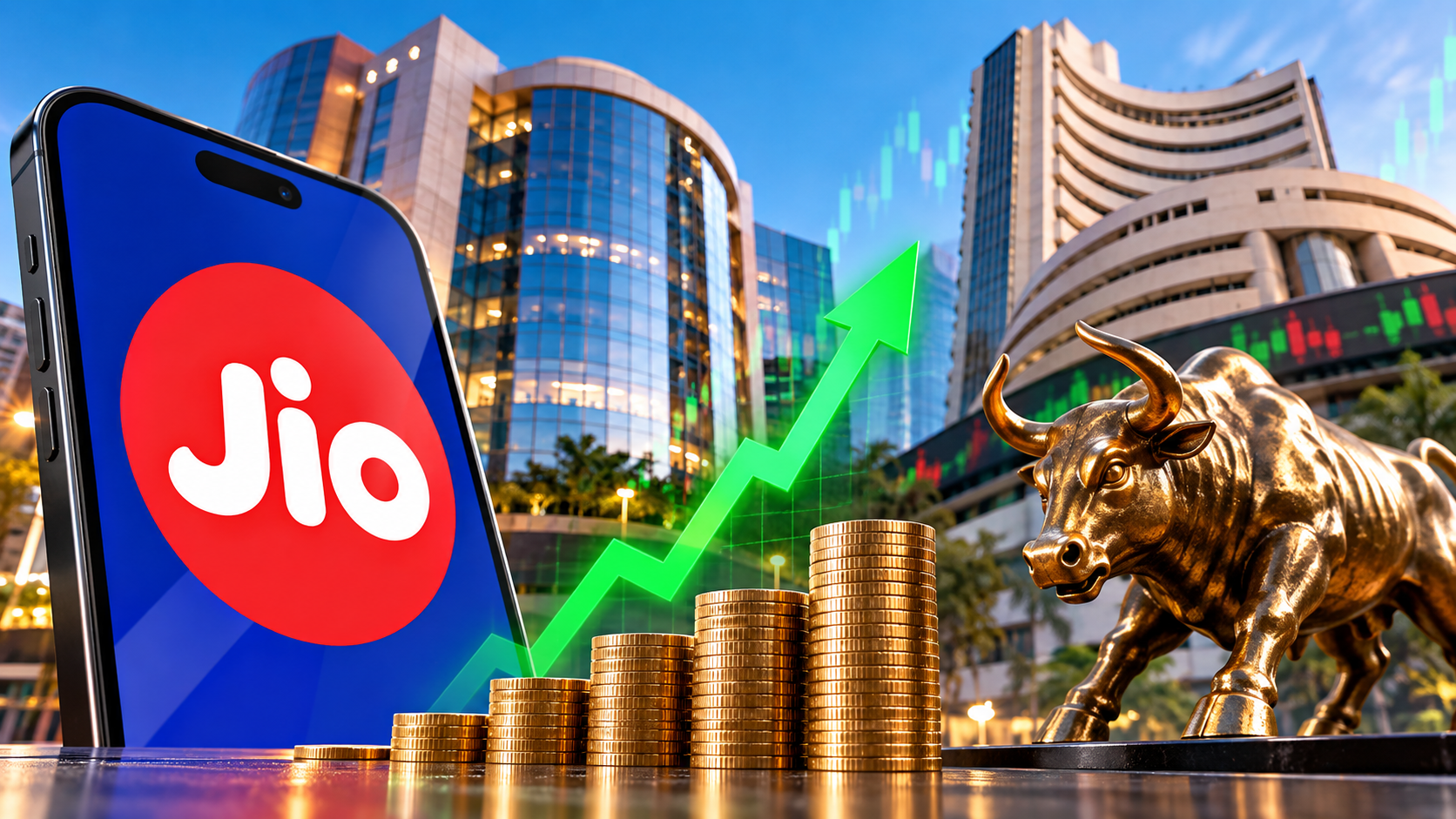 Jio IPO Listing: Shares Debut at ₹1,358, Investors Gain 21% on Day One