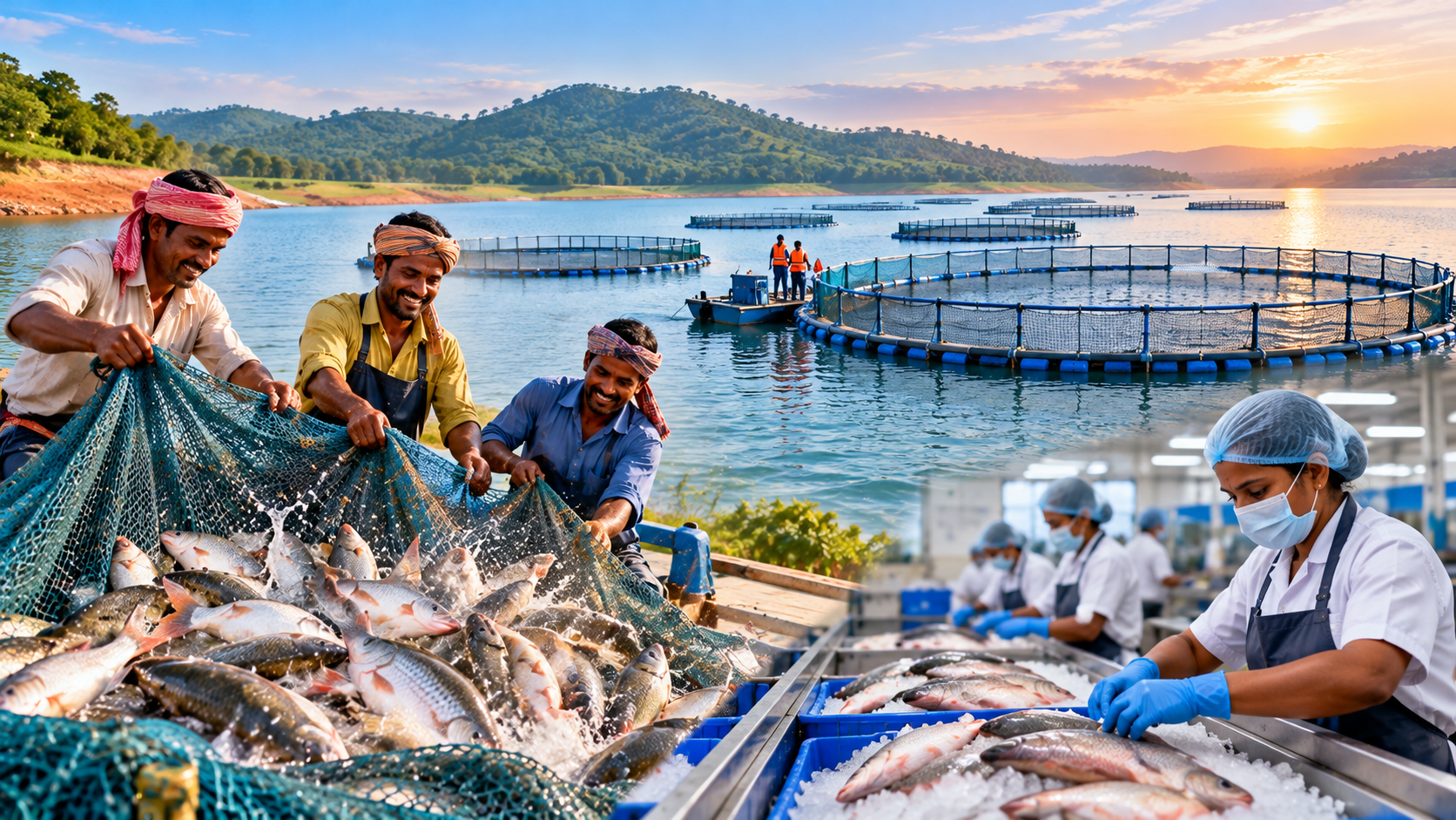 MP Targets 11 Lakh Tonnes Fish Production