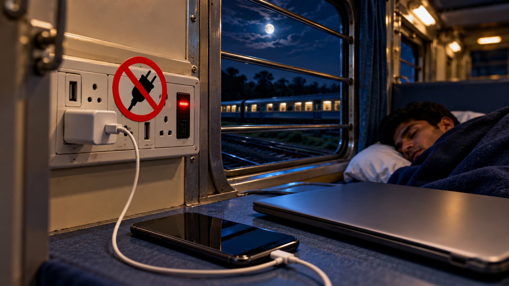 Indian Railways Bans Mobile Charging in Trains From 11 PM to 5 AM: Know Why