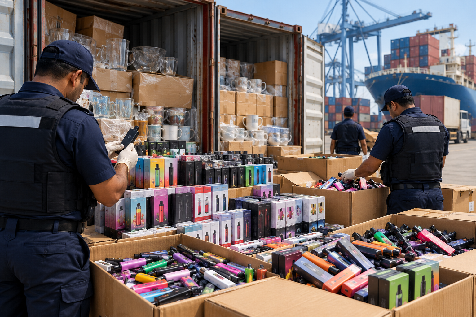 DRI Seizes 55,000 Smuggled E-Cigarettes Worth Rs 13.5 Crore at Kolkata Port
