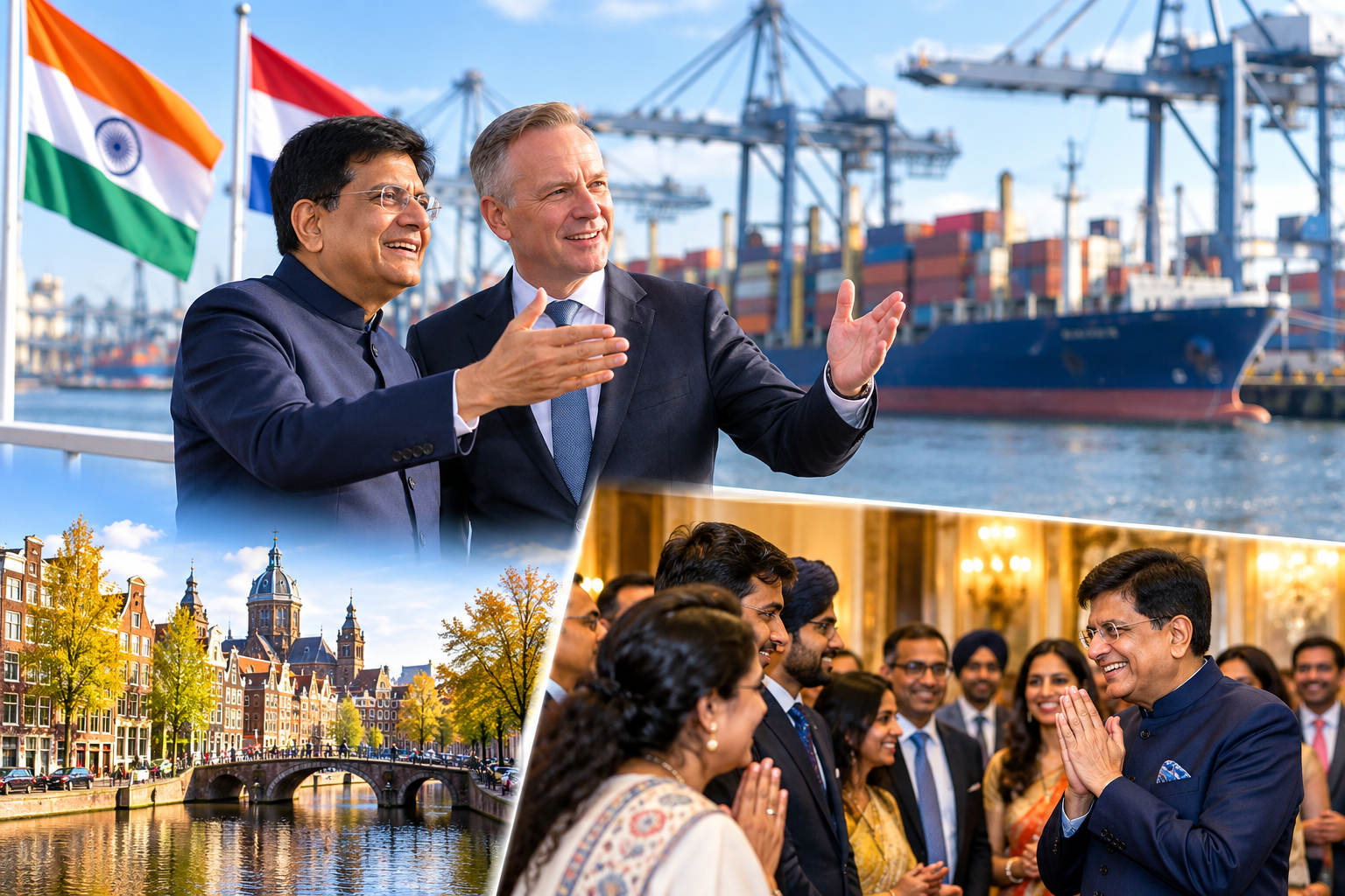 Piyush Goyal Visits Netherlands for Trade Talks