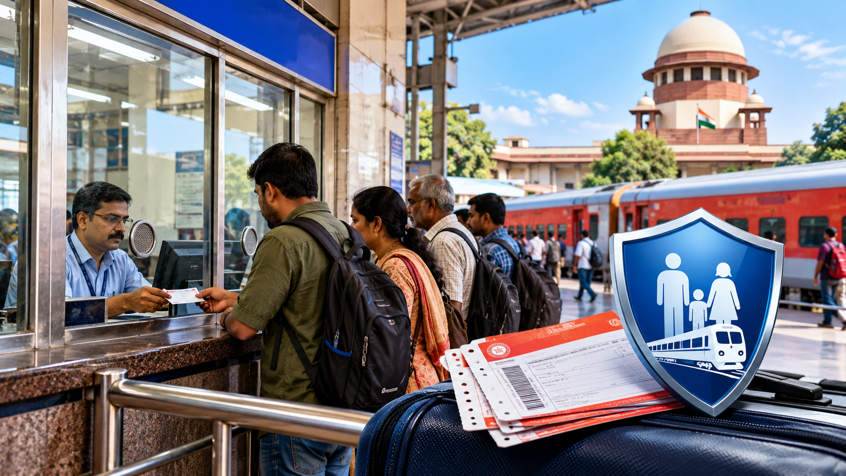 Railways Extends Insurance to Counter Tickets