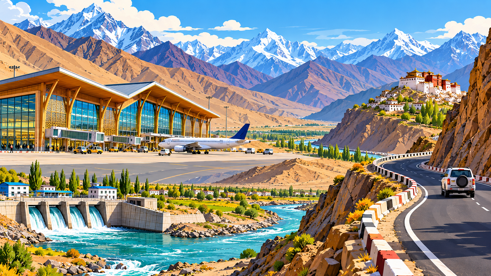 Ladakh Gets New Airport, Better Roads