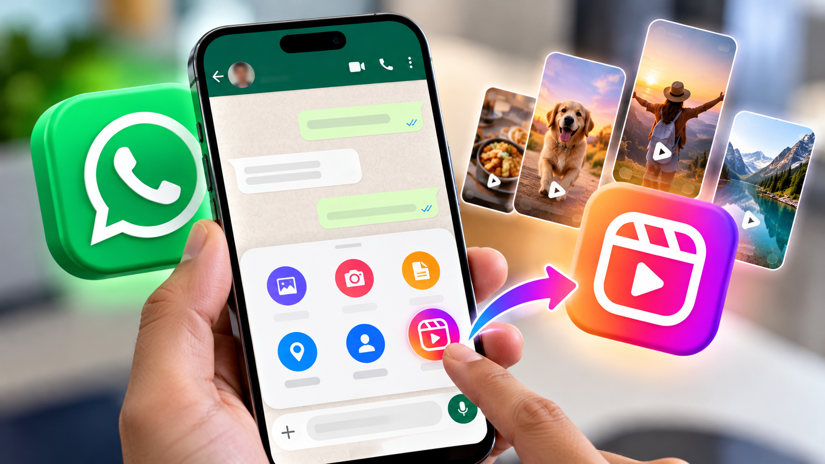 WhatsApp Tests Instagram Reels Sharing